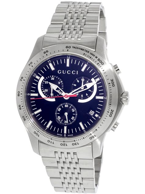 gucci silver watch men.